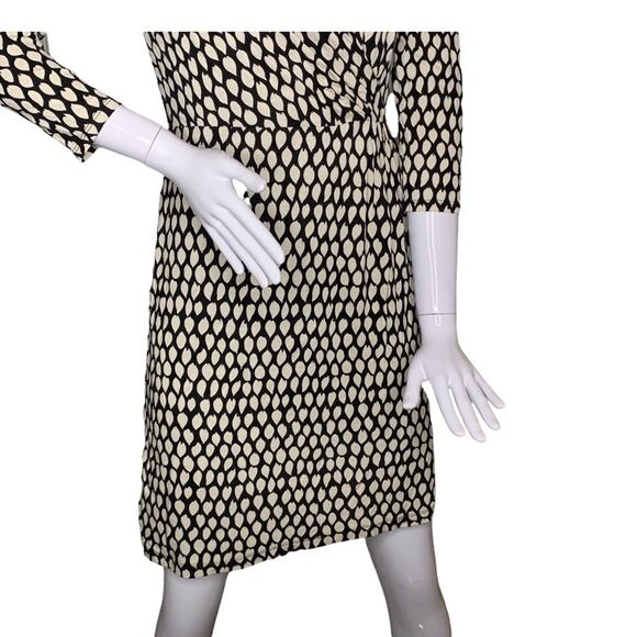 LOFT Ann Taylor dress size small floral print fitted cut 3/4 sleeve - Picture 4 of 12